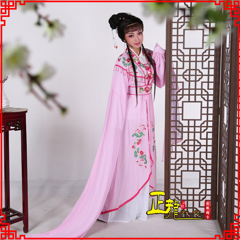 德令哈花旦黄梅戏服古装戏服水袖戏剧假云肩长披