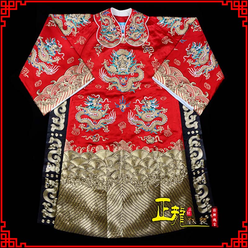 德令哈皇帝蟒袍全金八宝团龙蟒